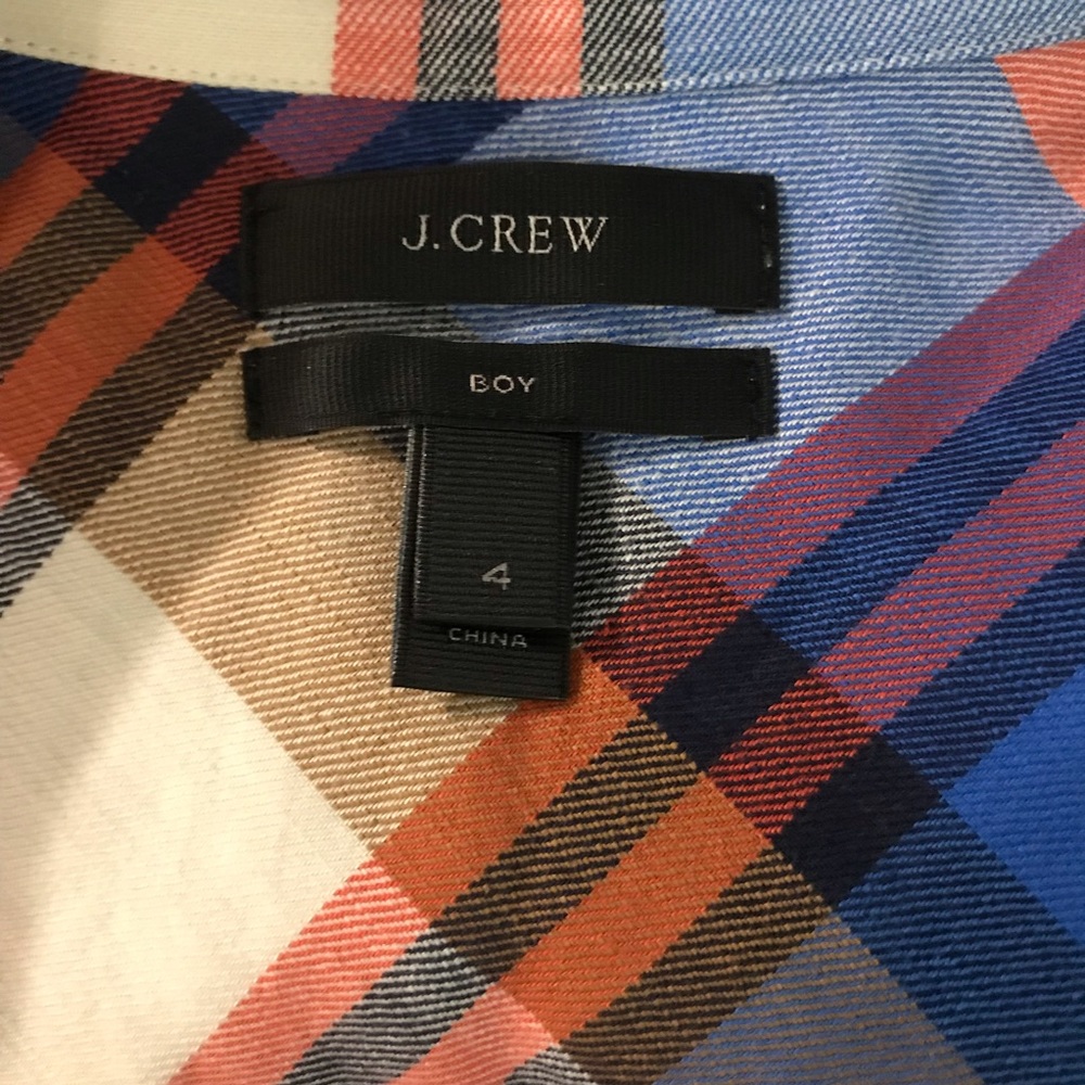 J.Crew Plaid Button up size 4 - Picture 7 of 8